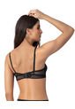 Bralette En Encaje De Textura Ultrasuave 091143 Negro de Leonisa