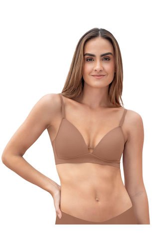 Brasier Ultraligero Cómodo Y Plano En Base Y Espalda 091148 Café Leonisa