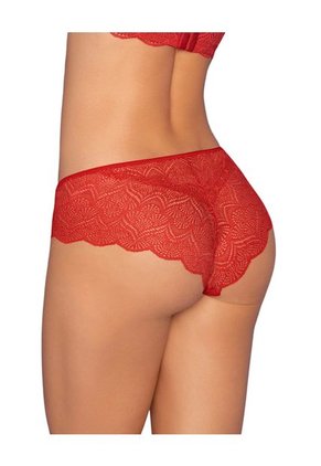 Panty Hípster En Encaje Suave Y Cómodo 092034 Rojo