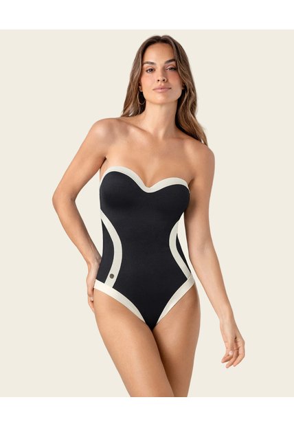 Swimwear Entero Control Leonisa 19A186 Negro