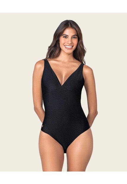 Swimwear Entero Control Leonisa 19A177 Negro