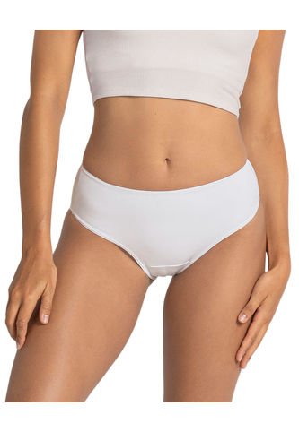 Panty Clásico Alto En Pierna Con Control Moderado En El Abdomen 092052 Blanco Leonisa