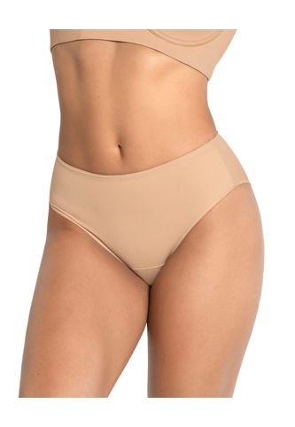Panty Clásico Alto En Pierna Con Control Moderado En El Abdomen 092052 Café Leonisa