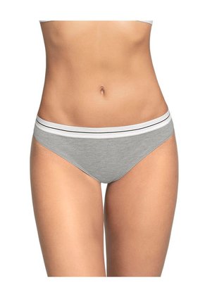 Brasilera En Algodón Jaspe Con Elástico Suave En Cintura 092058J Gris