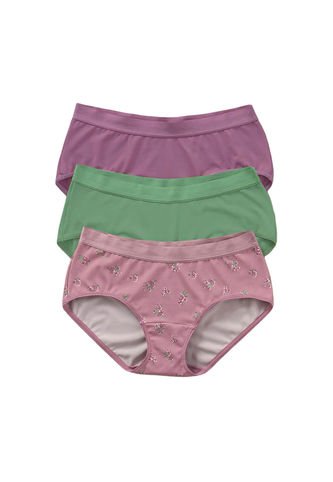 Paquete X 3 Hípsters Cómodos Y Suaves De Buen Cubrimiento 12686X3 Multicolor Leonisa