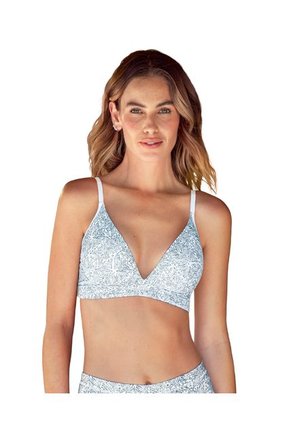 Brasier Sin Arco Total Comodidad Elemental Bra 091076 Estampado Azul