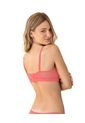 Brasier Sin Arco Pura Comodidad Con Detalles En Tul 091083 Salmon de Leonisa