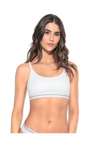 Top En Algodón Escote Redondo 091092 Blanco Leonisa