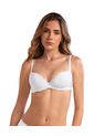 Brasier Media Copa Con Detalles De Encaje En Escote Y Espalda 091142 Blanco de Leonisa