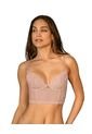 Bustier En Encaje Con Transparencias En La Base Y Espalda 091146 Rosa Vieja de Leonisa