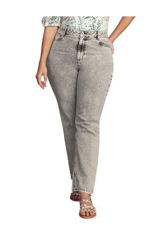 Jean Tiro Alto Bota Recta Con Bolsillos Funcionales F6412 Gris Leonisa