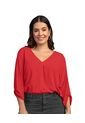 Blusa Manga 3/4 Con Charretera En Puños F6369S Rojo de Leonisa