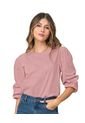 Blusa Manga 3/4 Con Efecto Volumen F6750S Rosa de Leonisa