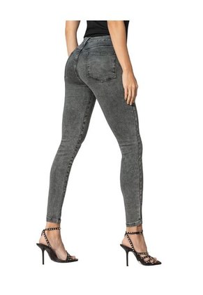 Skinny Jean Con Bolsillos Funcionales F6872 Gris