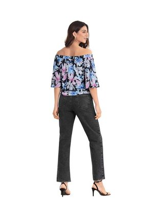 Blusa Strapless Tipo Campesina F7039 Estampado