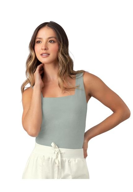 Camiseta Manga Sisa Escote Cuadrado FP883 Gris