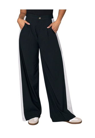 Pantalón Bota Ancha Con Bolsillos Funcionales J2790 Negro Leonisa