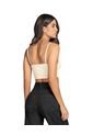 Blusa Crop Top Tipo Corset Con Cargaderas Ajustables J2947 Marfil de Leonisa