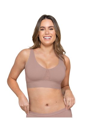 Brasier Tipo Top De Copas Extraíbles Totalmente Cómodo Y Liviano Flexi Brastop 091048 Rosa