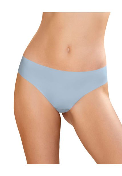 Panty Brasilera Invisible Ultraplano Sin Elásticos Y De Pocas Costuras 012720 Azul Cielo