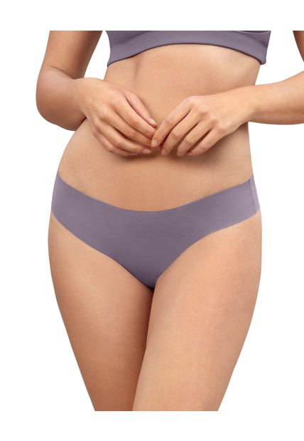 Panty Tipo Tanga Ultraplano De Aspecto Invisible 012721 Morado
