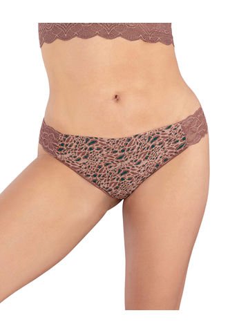 Brasilera Invisible Con Toques De Encaje En Laterales 012968 Estampado Manchas Leonisa