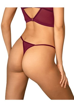 Tanga Brasilera Con Detalles En Tul 092056 Vino