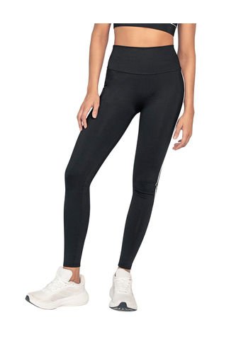 Legging Deportivo De Control Con Doble Capa De Tela En Pretina 195614 Negro Leonisa