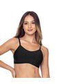 Brasier Sin Arco Con Buen Cubrimiento En Escote Invisible Brastop Leonisa Negro de Leonisa