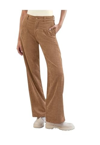 Pantalón Tipo Corduroy Bota Recta J2922 Cafe Leonisa