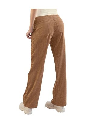 Pantalón Tipo Corduroy Bota Recta J2922 Cafe