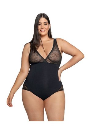Faja Tipo Body Con Bralette Incorporado Con Control De Abdomen 018517 Negro