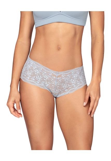 Panties Hipsters Y Cacheteros Azul Leonisa 72264
