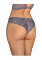 Panty Cachetero En Encaje Y Tul Increíblemente Sexy 092057 Gris de Leonisa