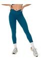Legging Deportivo Con Pretina Cruzada Leonisa Active By Silvy Araujo 195627 Azul de Leonisa