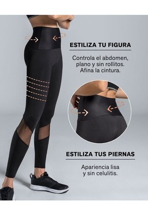 Ropa Deportiva Legging Deportivo Negro LEONISA 195509