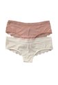 Paquete X 2 Panties Cacheteros En Encaje Y Tul Leonisa Rosa de Leonisa