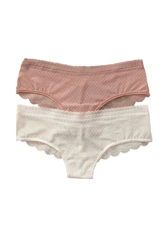 Paquete X 2 Panties Cacheteros En Encaje Y Tul Leonisa Rosa Leonisa