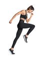 Legging Deportivo Tiro Alto De Control Y De Secado Rápido 012916 Negro de Leonisa