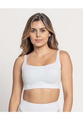 Brasier Sin Arco Ultracómodo De Alto Soporte Y Cubrimiento Everyday Bra 091054 Blanco