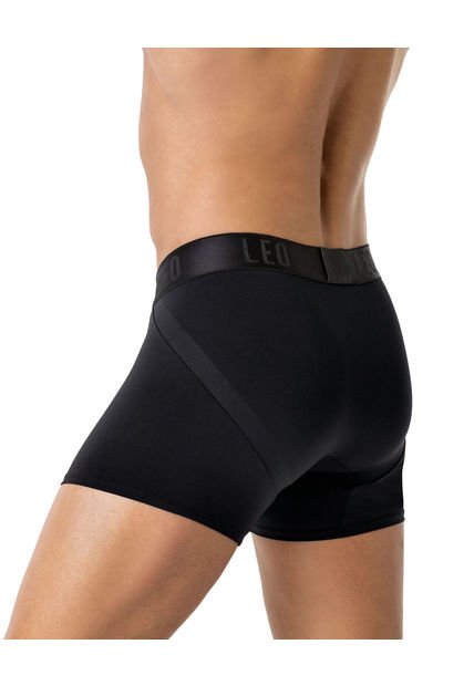Masculino Interior Boxer Corto Negro Leonisa 033298