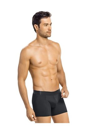 Masculino Interior Boxer Corto Negro Leonisa 033298