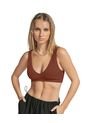Leonisa Crop Top Seamless Con Escote En V J2669 Café de Leonisa