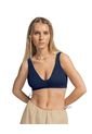 Leonisa Crop Top Seamless Con Escote En V J2669 Azul de Leonisa