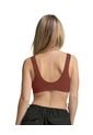 Leonisa Crop Top Seamless Con Escote En V J2669 Café de Leonisa