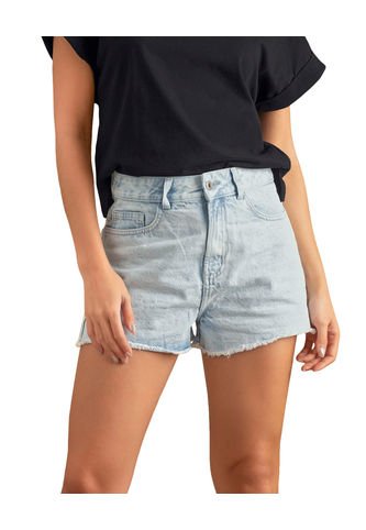 Leonisa Short Corto Tiro Medio Con Bolsillos Funcionales J2644 Azul Leonisa