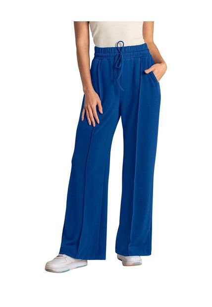 Leonisa Pantalón Tipo Jogger Con Bota Ancha J2721 Azul