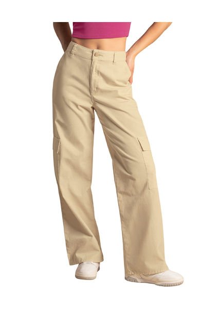 Leonisa Pantalón Tiro Alto Tipo Cargo J2746 Blanco