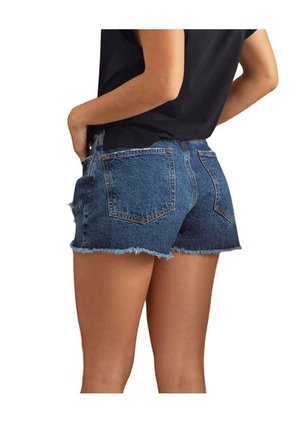 Leonisa Short Corto Tiro Medio Con Bolsillos Funcionales J2644 Azul