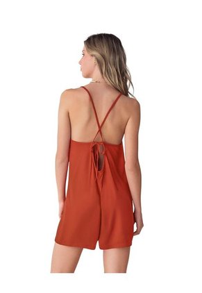 Leonisa Enterizo De Short Corto Con Tiritas J2567 Coral